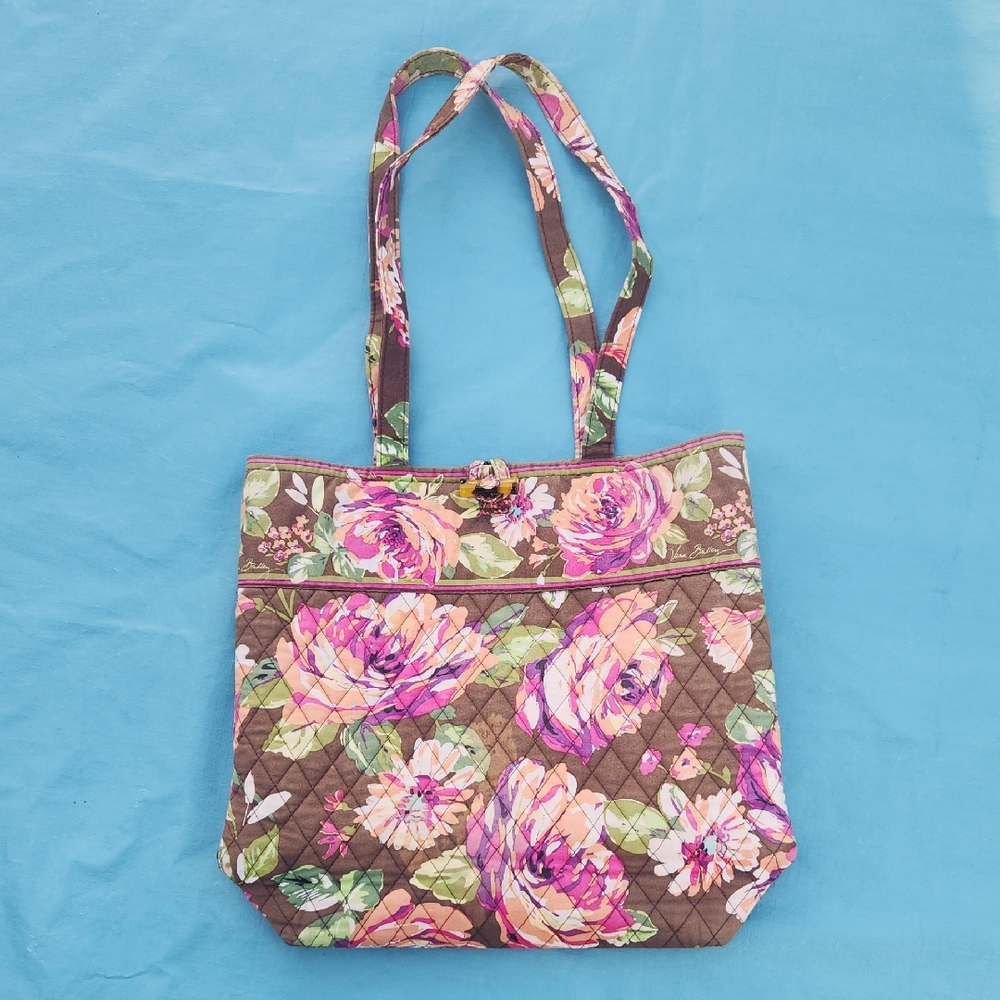 Vera Bradley Toggle Tote - Puccini Retired Pattern - Vintage Quilted Bag